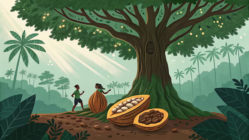 Natuur Trivia Vraag: Welke boom produceert vruchten met een harde schil en eetbare pit?