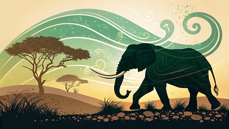 Natur Triviafråga: Vad är huvudsyftet med en elefants betar?