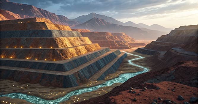 Maatschappij Trivia Vraag: Welke term betekent een plek waar waardevolle mineralen uit de grond worden gehaald?