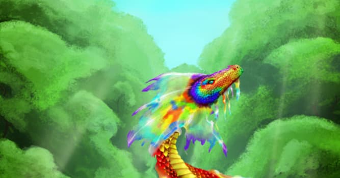 Culture Trivia Question: In Australian mythology, what or who is the Rainbow Serpent?