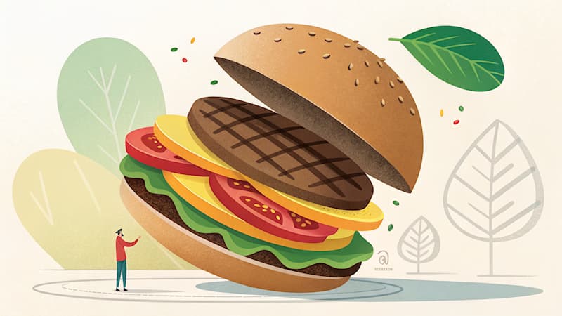 Kültür Trivia Sorusu: Klasik hamburgerin ana malzemesi nedir?