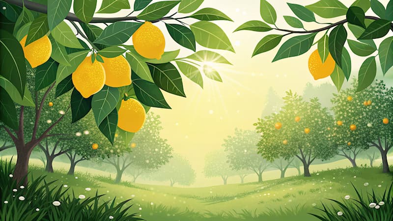 Natuur Trivia Vraag: Welke citrusvrucht staat bekend om zijn zure, gele vruchtvlees?