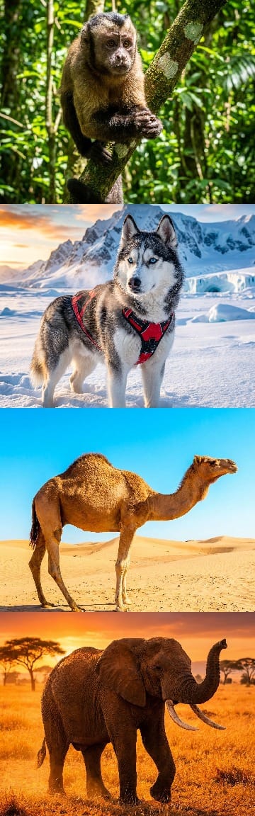 Doğa Trivia Sorusu: Arktik kızak hayvanını bulun.
