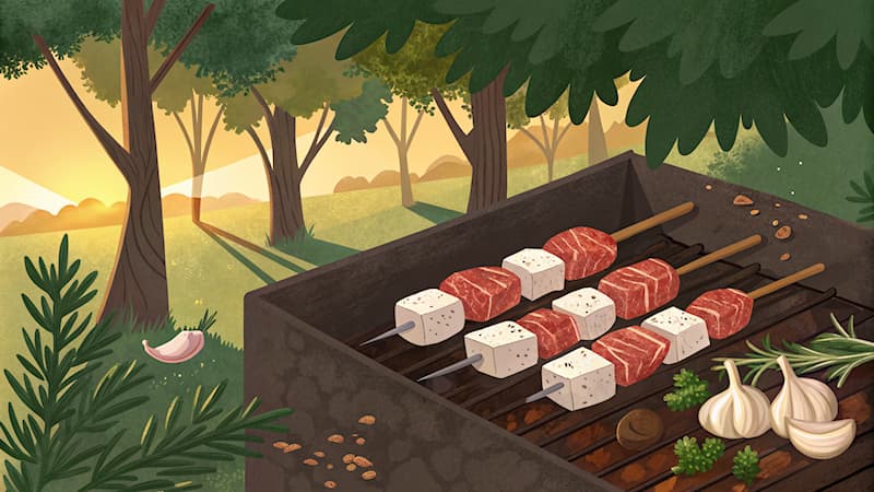 Kültür Trivia Sorusu: Kafkasya'da geleneksel olarak hangi etle şiş yapılır?