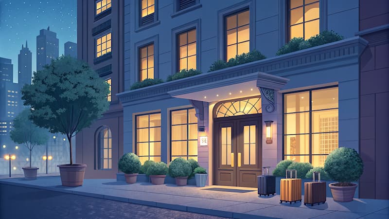 Maatschappij Trivia Vraag: Welk type bedrijf verhuurt kamers aan reizigers voor korte tijd?